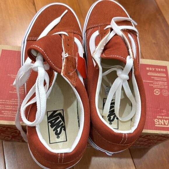 NWT VANS Old Skool Suede Burnt Brick size 9.5 - Picture 3 of 8